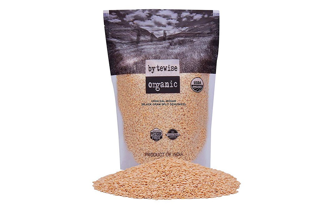 Bytewise Organic Urad Dal Mogar (Black Gram Split Dehusked)  Pack  1 kilogram
